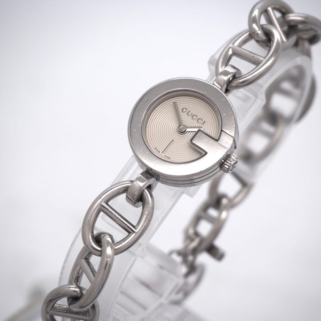 Gucci Chaine d’Ancre 107 Chain Silver Quartz Watch Japan 0713687
