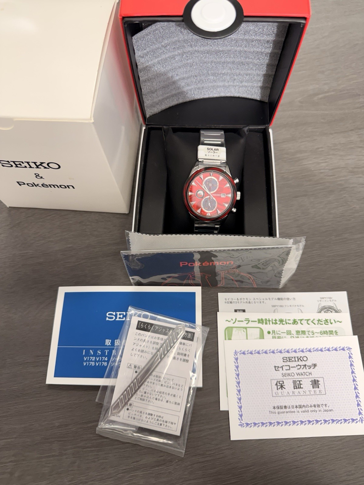 SEIKO Pokemon Charizard SBPY159 Solar Watch Limited 700 w/ Box JAPAN NEW Unused
