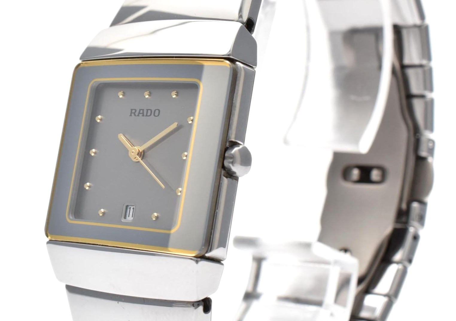 Rado Diastar 111.0333.3 Date Ceramic Quartz 26mm Women’s Watch JAPAN