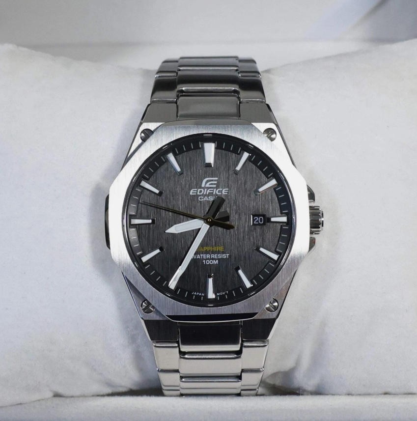 Casio Edifice Men’s Black Dial Stainless Steel Sports Watch EFR-S108D-1AVUEF