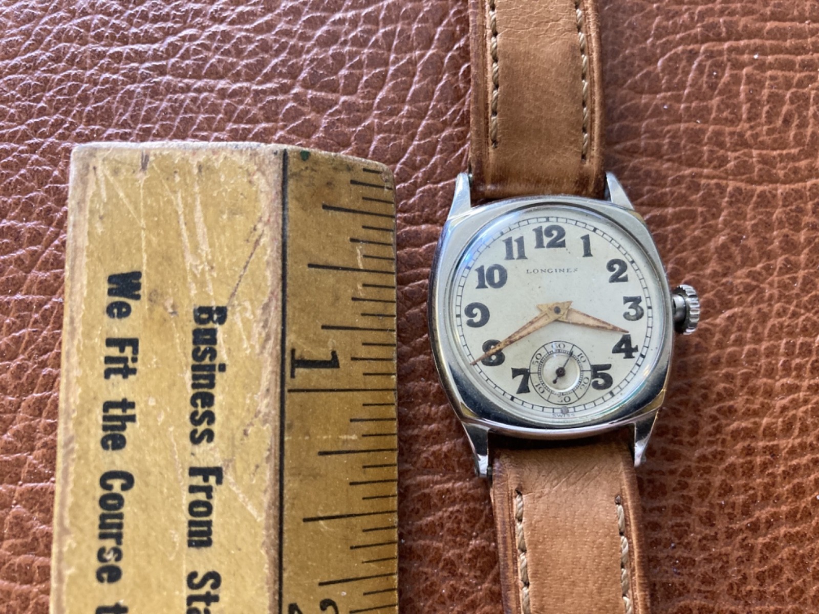 1925 Vintage Longines 14k White Gold Filled 17 Jewels Mechanical Watch Runs!!