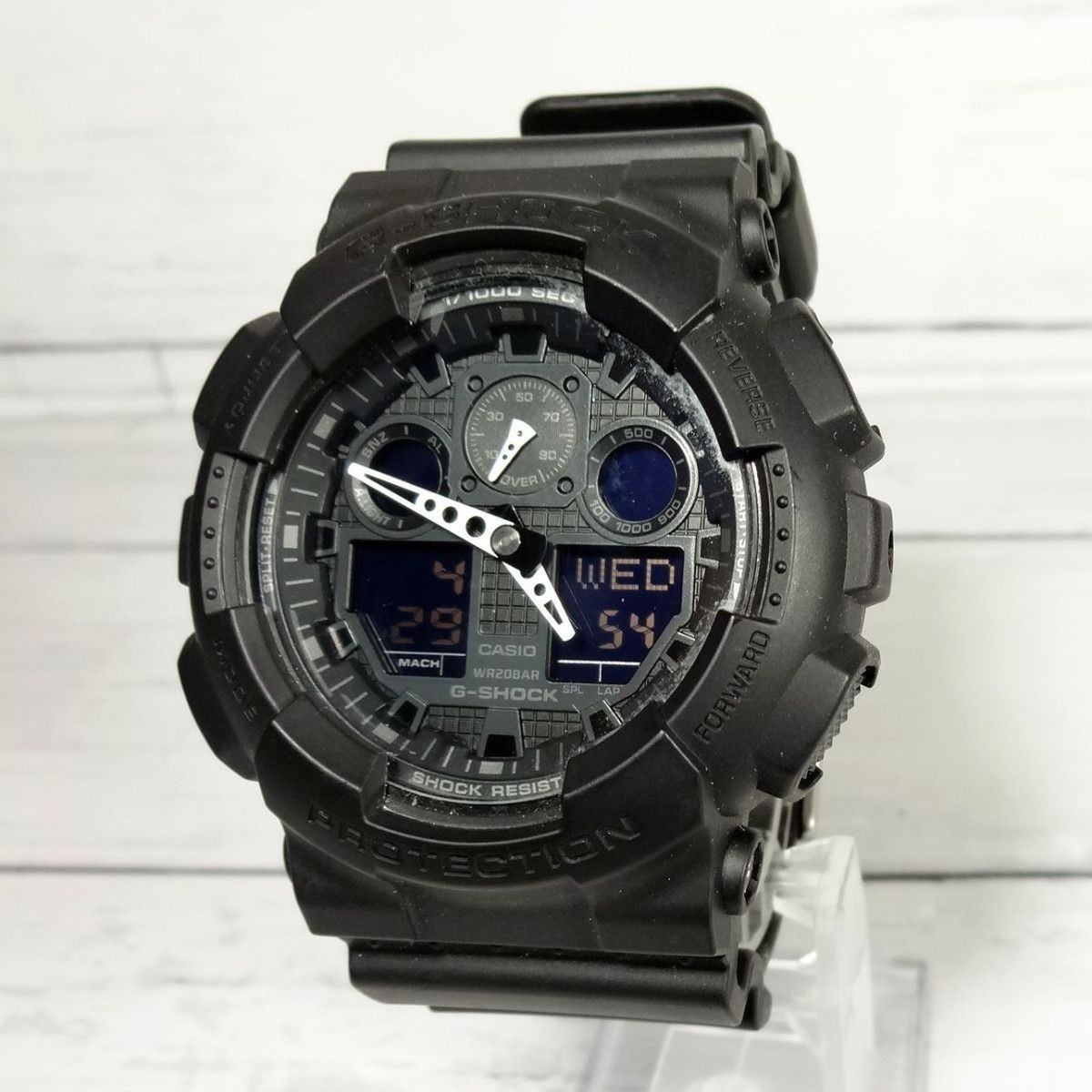 A Man Remains Silent G SHOCK GA 100 Matte Black New Battery Working Condition