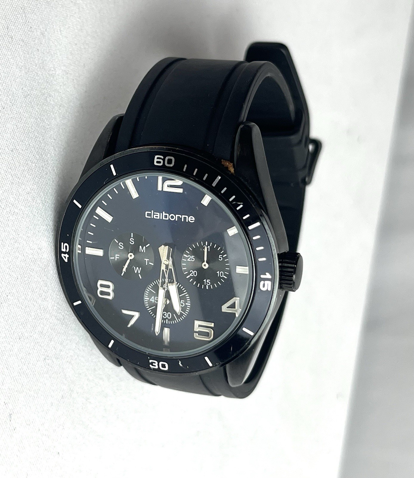 Claiborne Men’s Watch Gunmetal Blue Japan Movement CLM1009