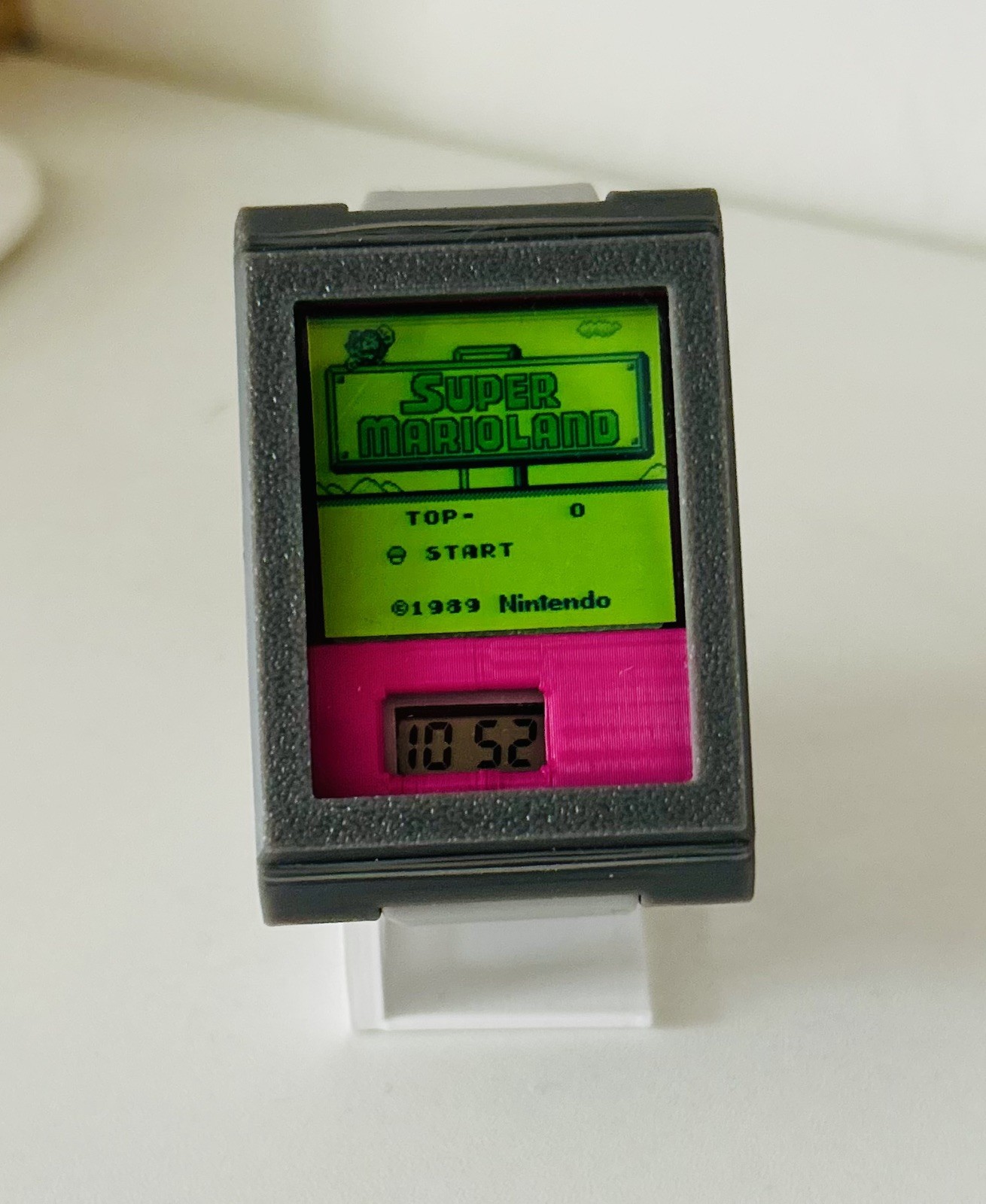 3D Printed game boy themed screenshot art work Watch Retro Universal custom