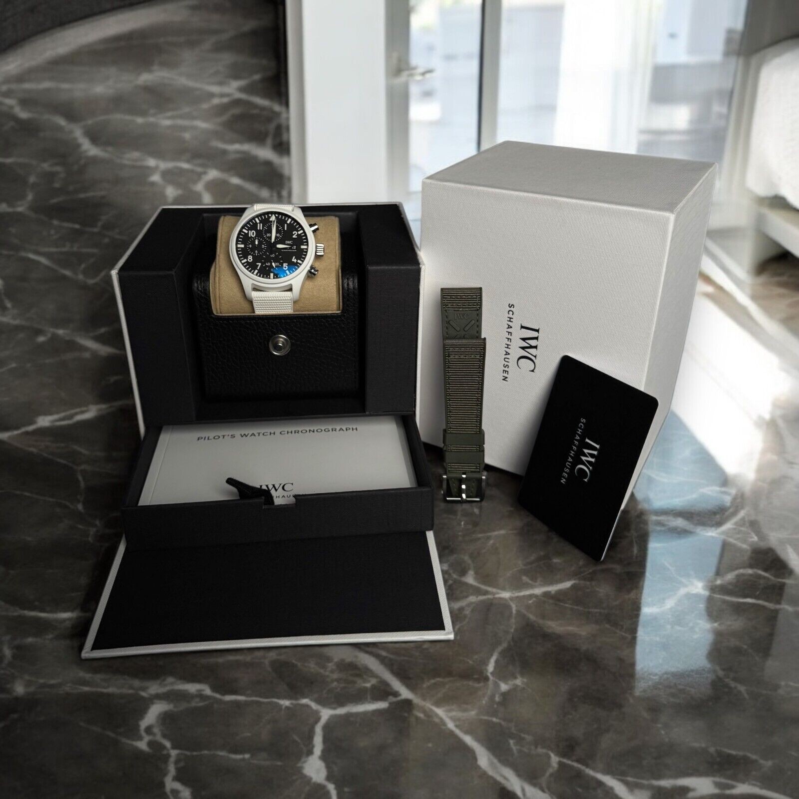 IWC Pilot’s Chronograph Top Gun Edition “Lake Tahoe” IW389105 White Ceramic MINT