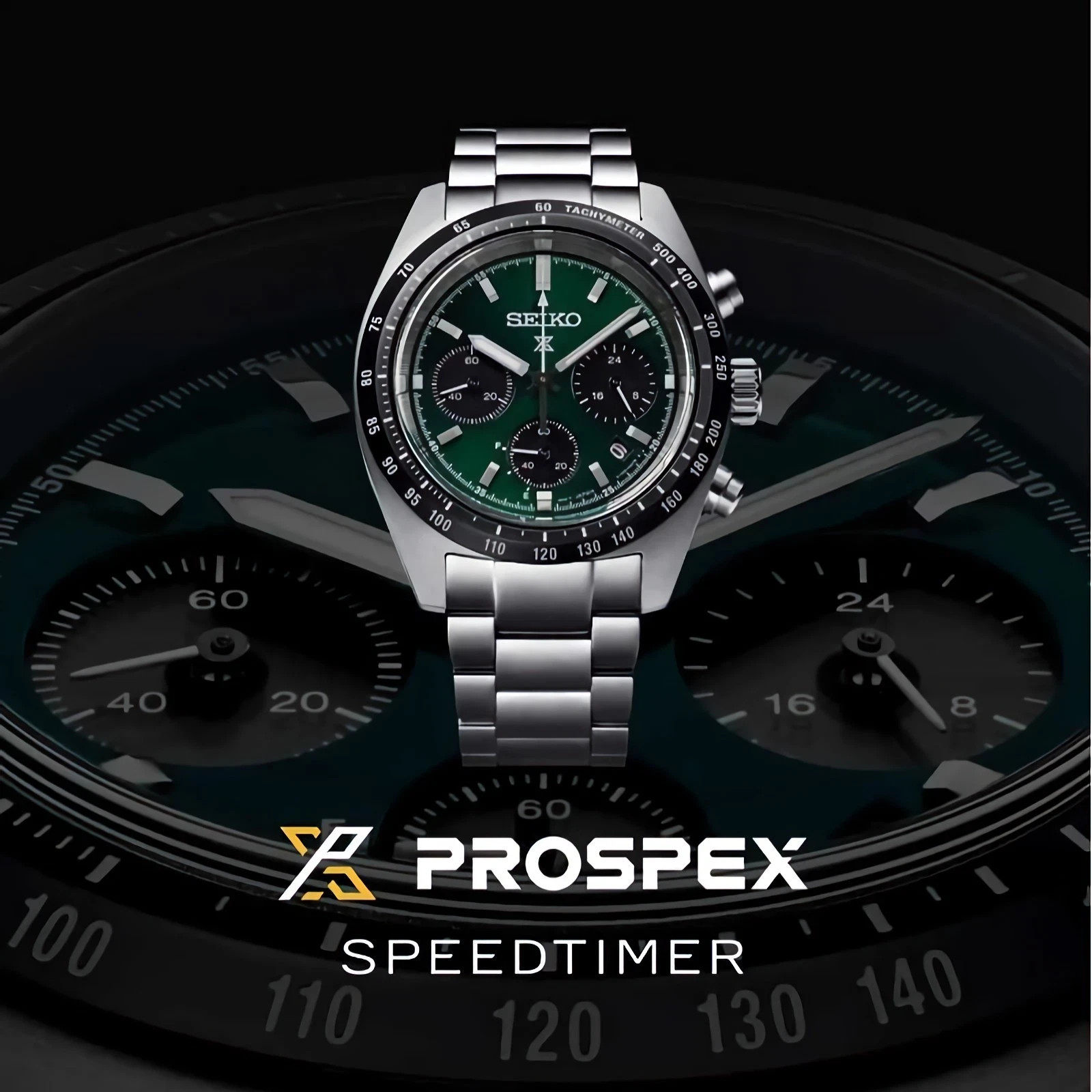 Seiko Prospex Speedtimer SSC933P1 Solar Chronograph Dark Green Dial Men’s Watch