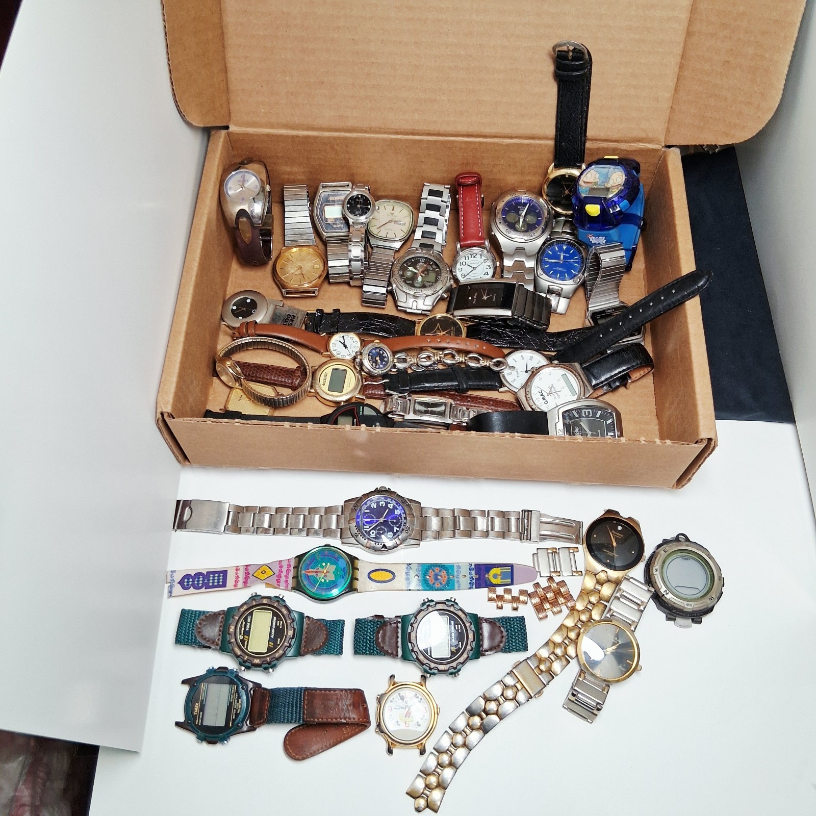 Watch Lot 25+ Estate Repair Parts Timex, Rugrats, Nelsonic and More – Untested