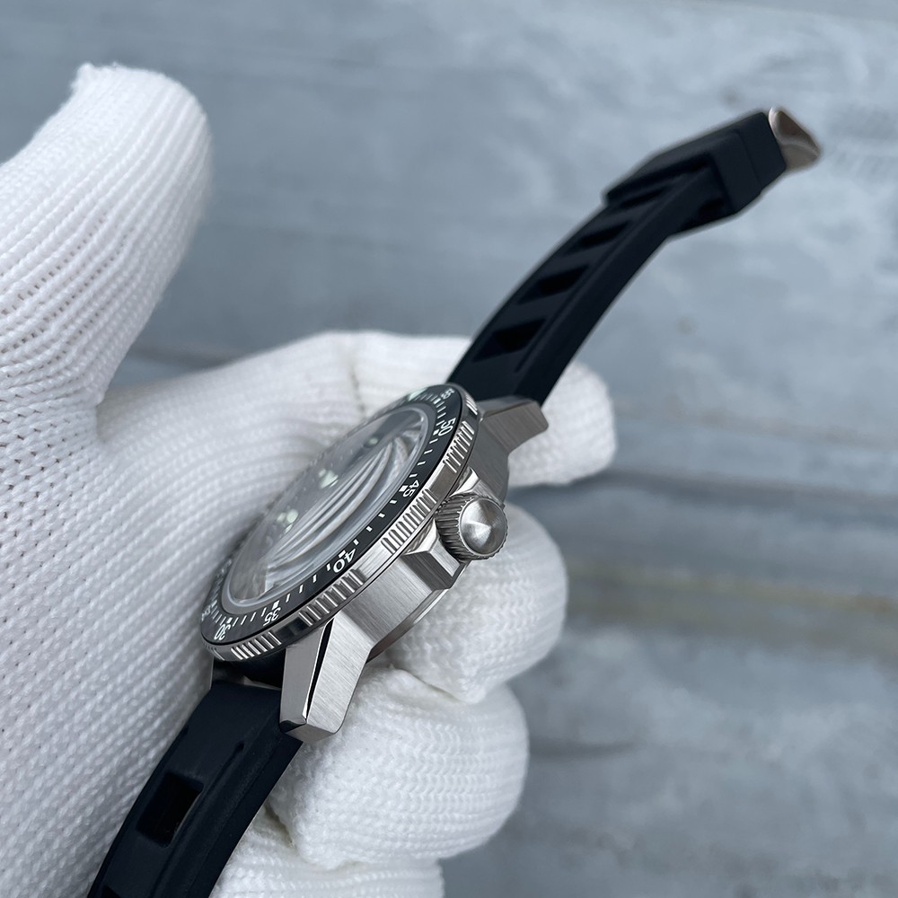 Steeldive Steelflier SF787, Pilot, NH36, Sapphire, Lume, Diver, Diving, Rubber