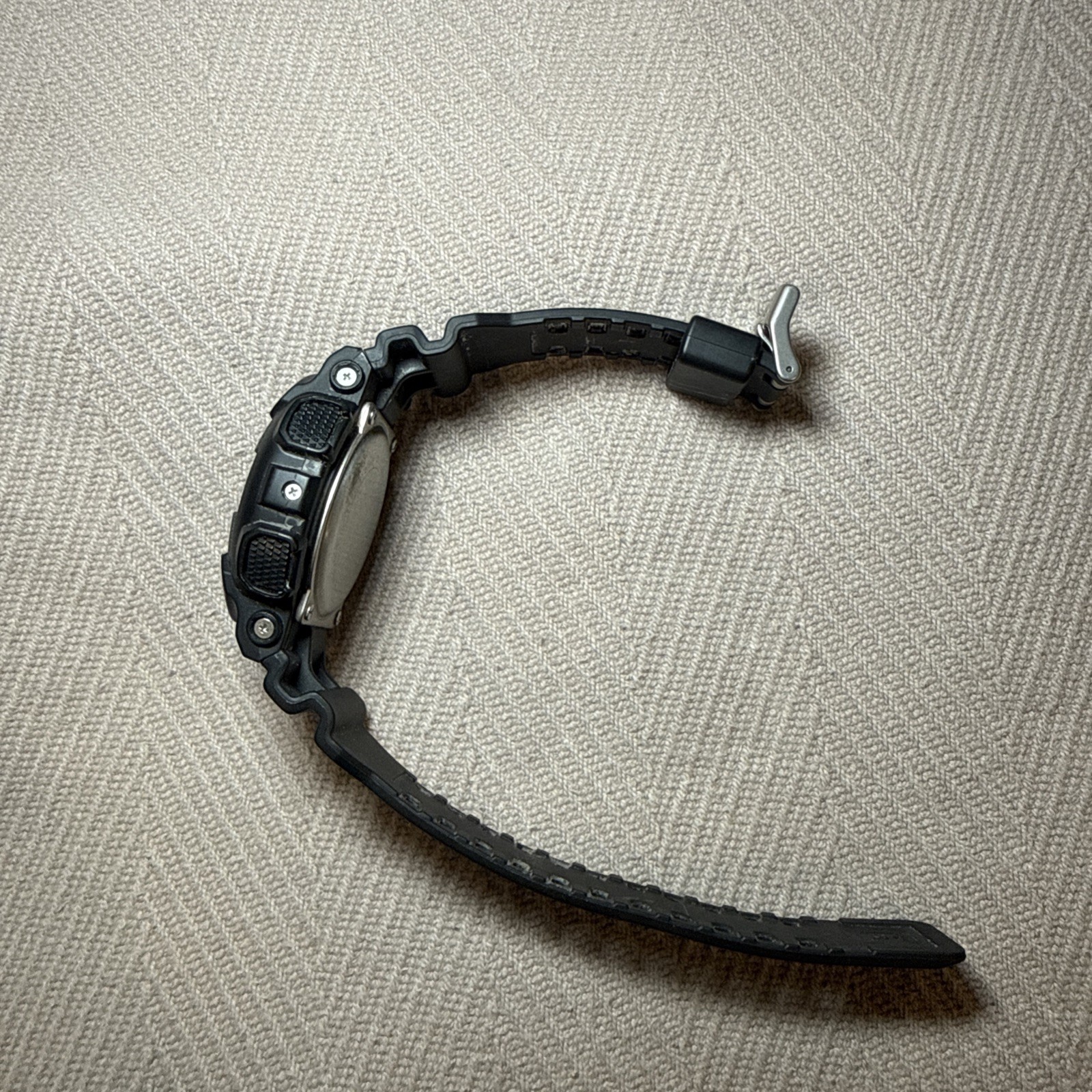 G-Shock Digital Watch Men’s Waterproof Black Rubber Strap G201 No Box