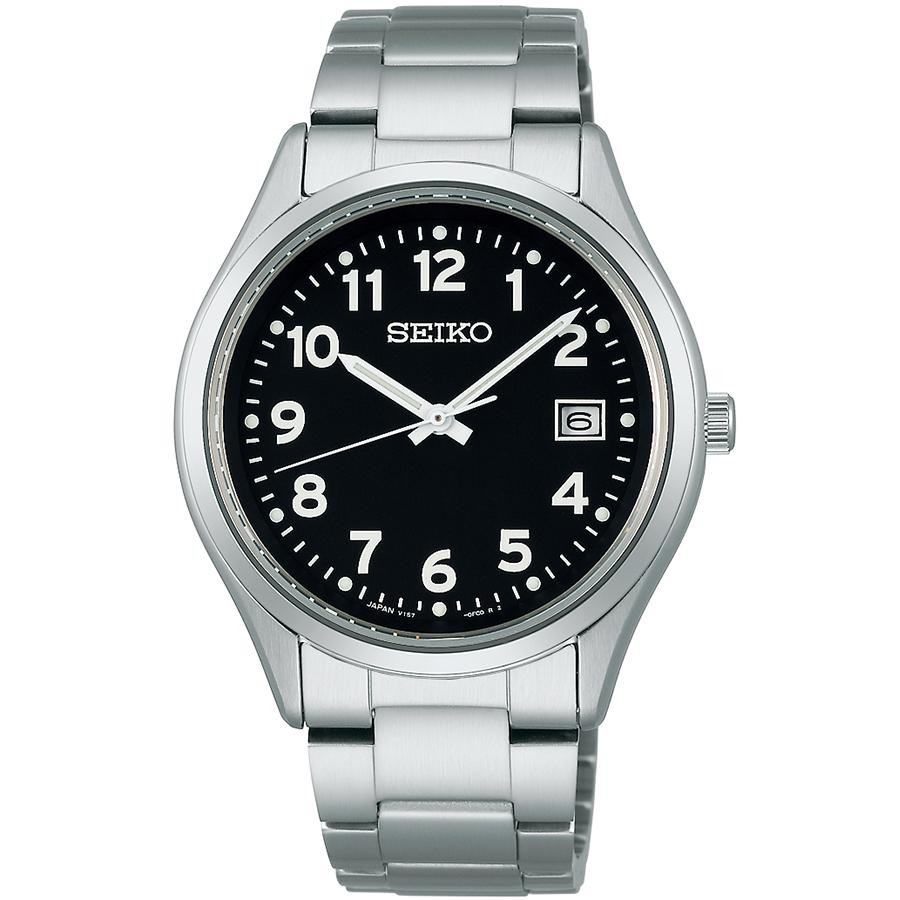 Seiko SBPX155 Selection Black Dial Solar Powered Sapphire Quartz Men’s Watch New