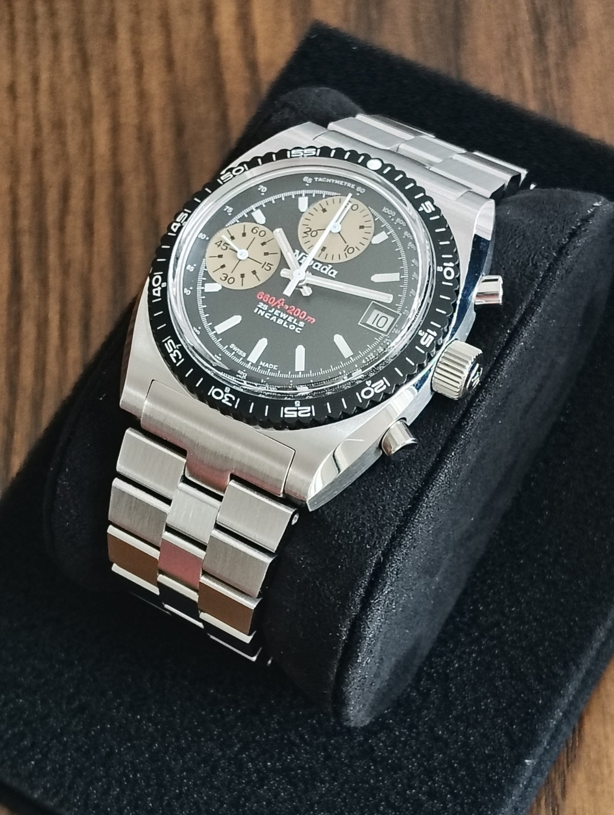 Nivada Grenchen Automatic Chronosport Full Set 38mm Autochron White 77002A45