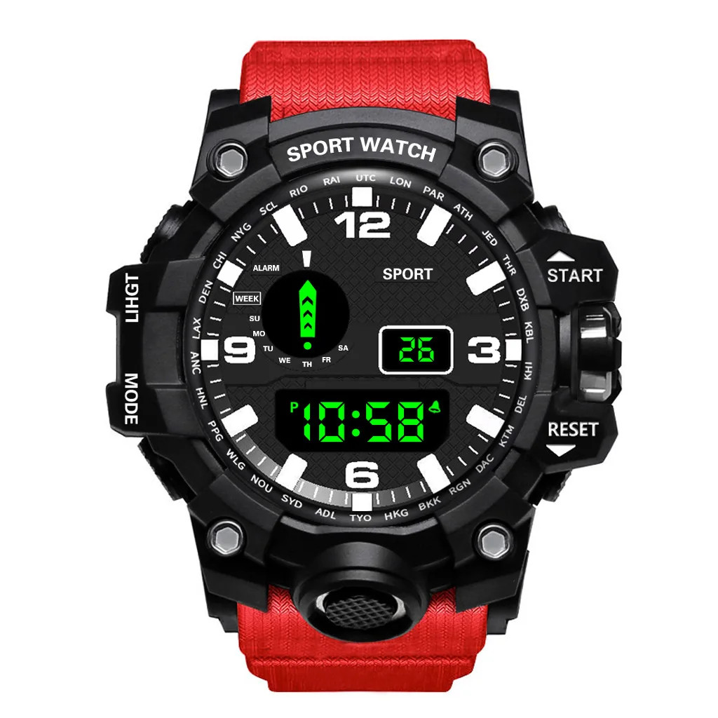 Fashion Men’s Watch Electronic Sport Wrist Watch Dial…