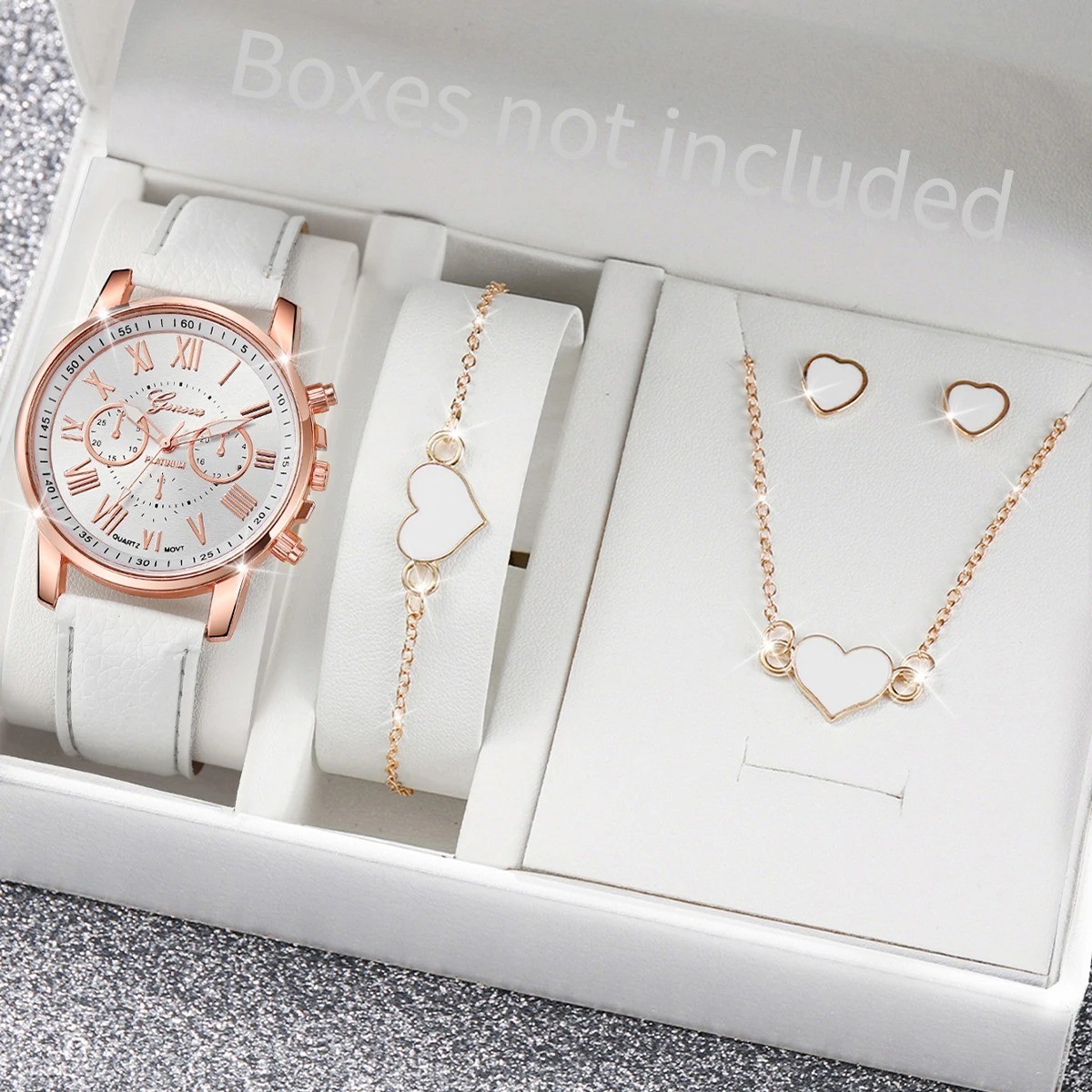 Womens Quartz Watch Roman Dial Leather Strap 42mm Fashion Casual Wristwatch USA