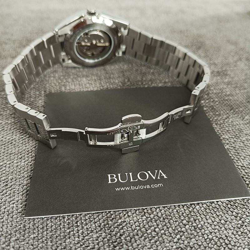 Bulova New Surveyor Automatic Black Dial 96A270 Men’s Chronograph Watch 42mm