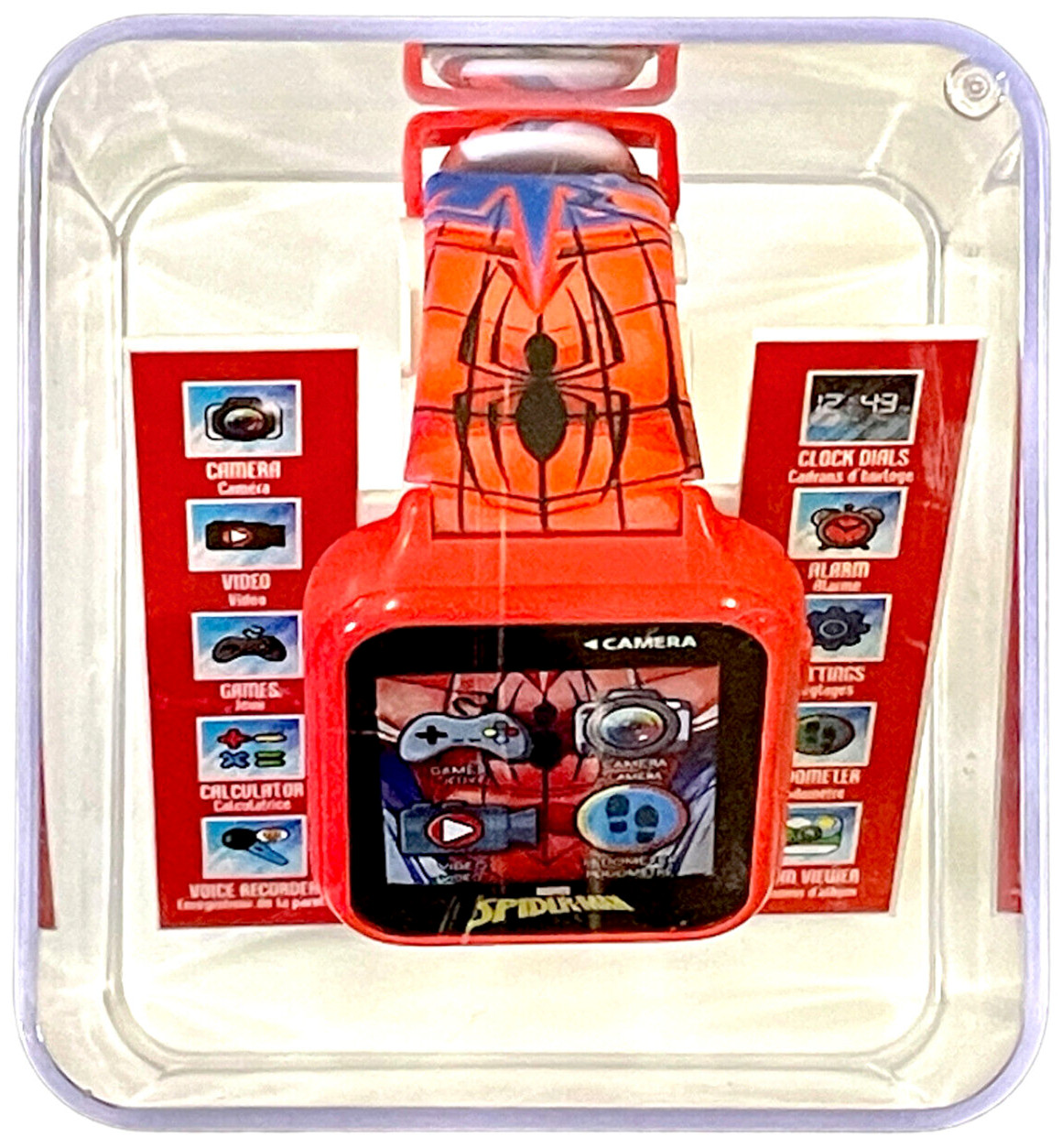 SPIDER-MAN Digital WATCH ~ Touchscreen w/ Games Video Camera Alarm ~ MARVEL