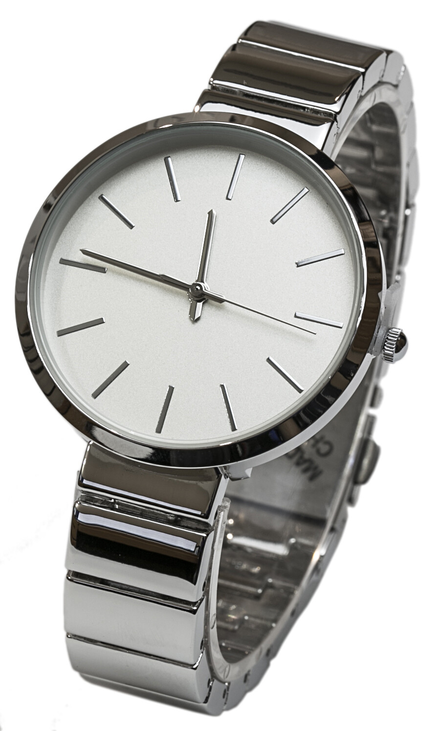 Blekon Collections Japanese Quartz Modern Solid Dial Bracelet Link Band Watch