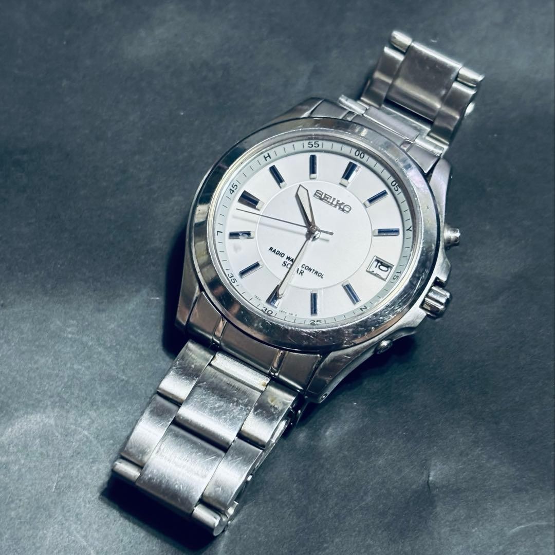 Radio-controlled solar watch SEIKO 7B22-0AY0 (junk item)