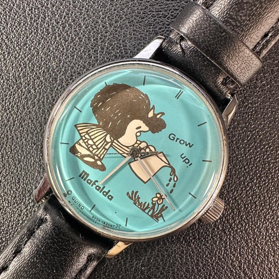 SEIKO Mafalda Character Watch Mechanical Unisex 30mm Wrist 23cm From Japan