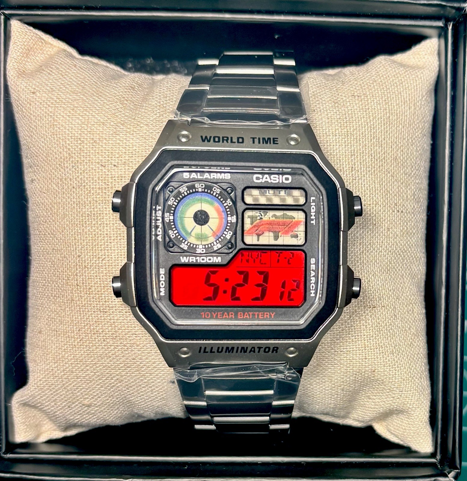 “Formula 1” |🔴🏎️🏁| Metal Custom CASIO AE-1200WHD | Royale | Watch MOD