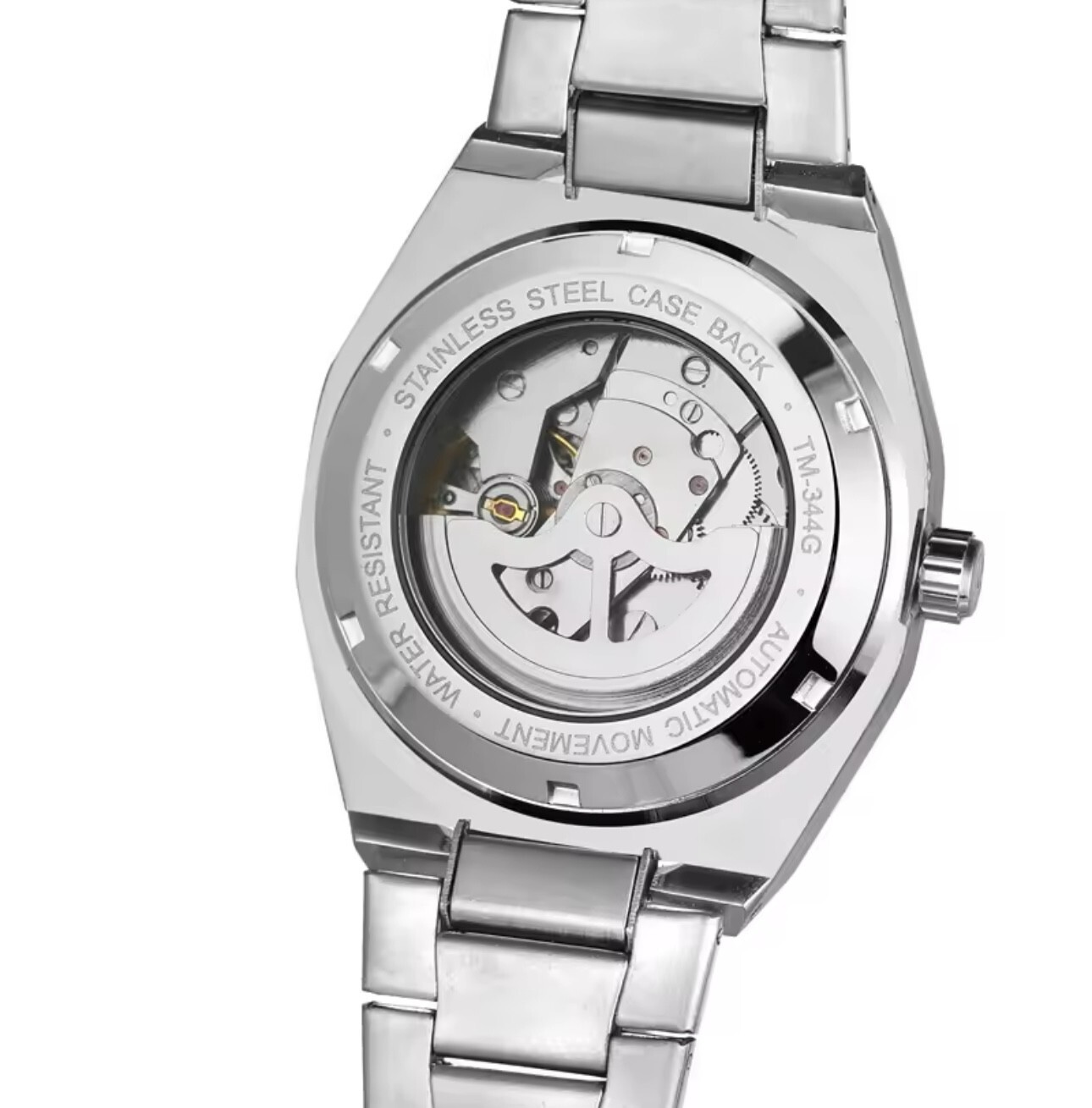 Forsining Automatic Watch 41mm Expedition Caseback 3bar Stainless Steel
