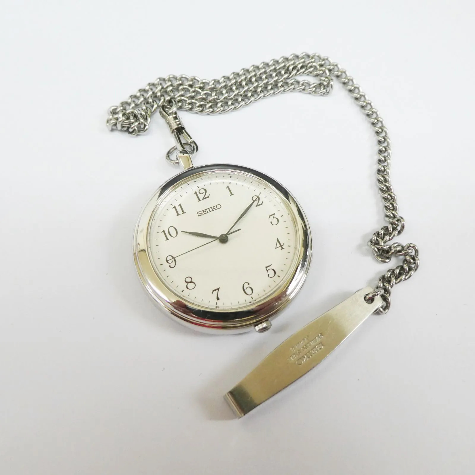 R035 [Bargain] SEIKO Seiko Pocket Watch 7N01-9A00 QZ Used, Battery Dead /5