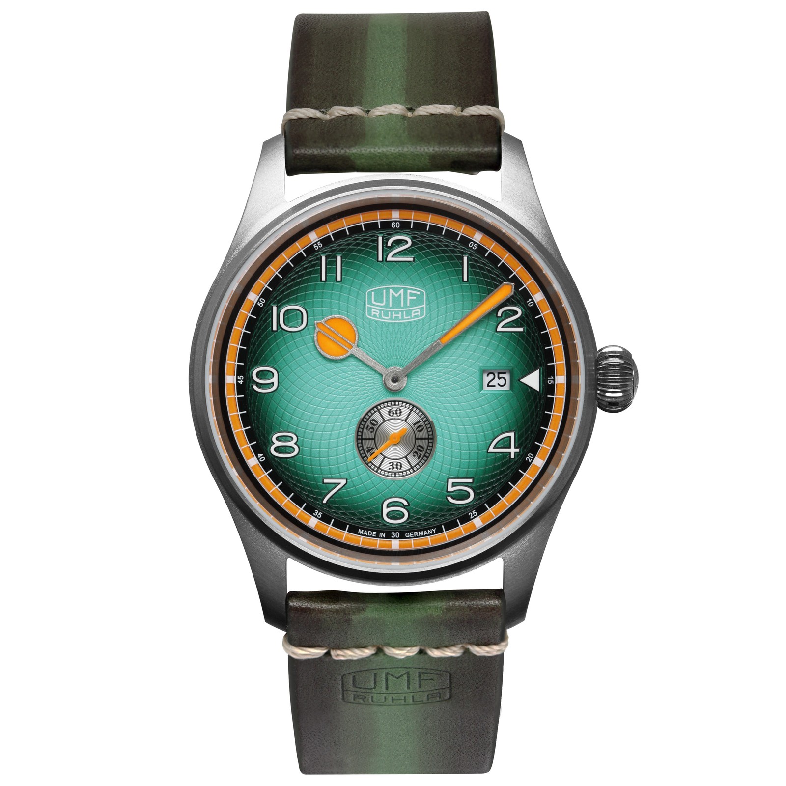 Umf Ruhla 1134-4, Titan, Quartz, Sapphire Glass, Watch, Leather Band, 1 21/32in