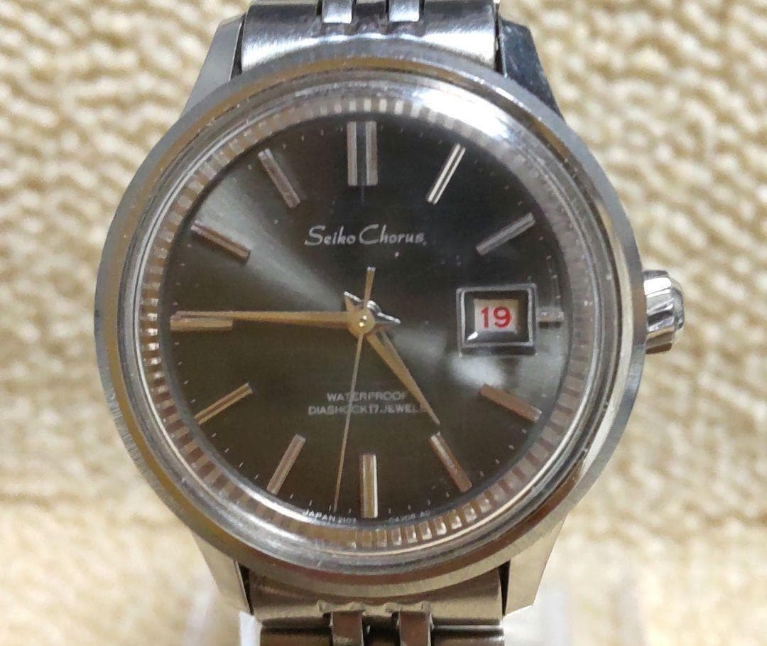 Seiko Chorus Automatic Ladies Black Dial 26mm Case Running wrist 16.0cm/6.3in