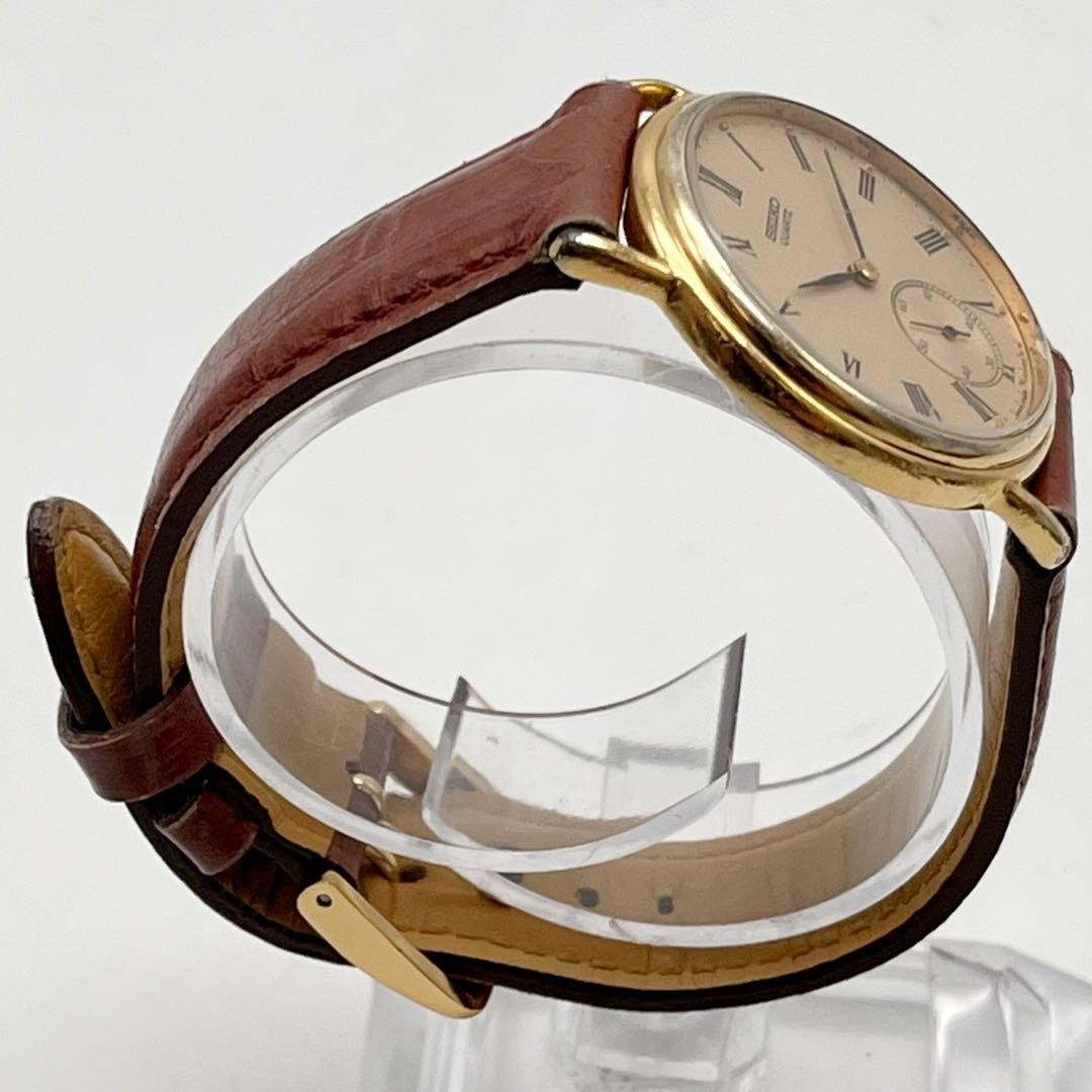 Seiko Gold Small Second Quartz Watch 2628-0010 Mens wrist 16.0cm/6.3in