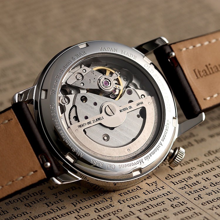 KUOE KYOTO OLD SMITH 90-007 Small Seconds Automatic Green Dial Whiskey Strap New