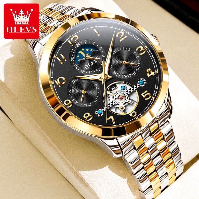 OLEVS Automatic Mechanical Waterproof Luxury Watch Date Men’s Wristwatch