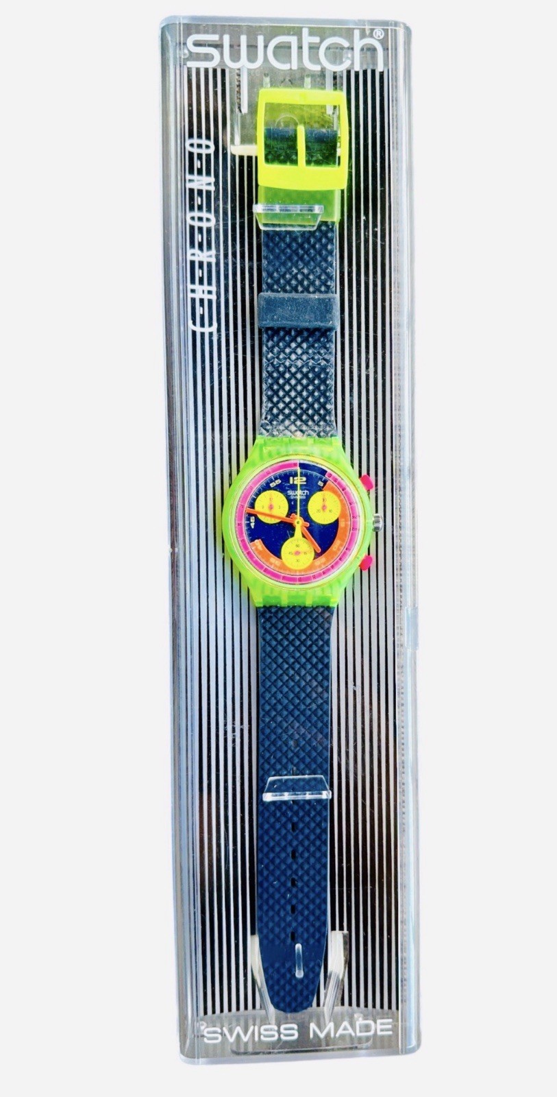 Swatch Watch GRAND PRIX SCJ101 1992 Chrono STARTING FOR A $1 Only @ Swatchathon