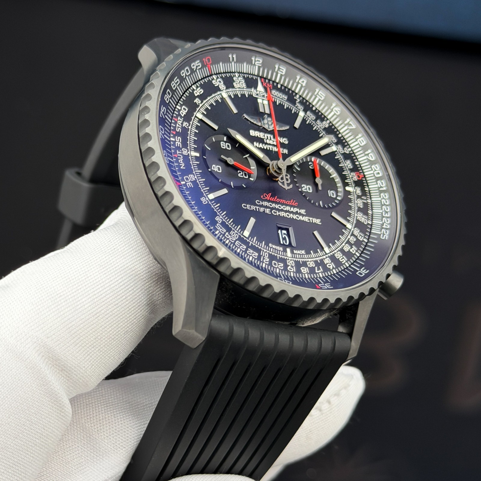 Breitling Navitimer 01 46 MB012822 Black Dial Chronograph Full Set 2016