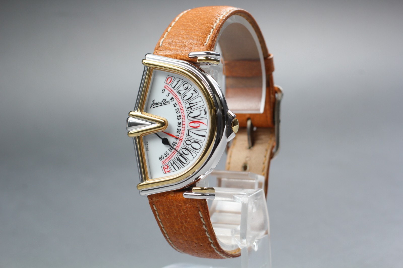 【Mint Full Set] Jean D’Eve Large Sectora Jump Hour Retrograde 31mm Quartz Watch