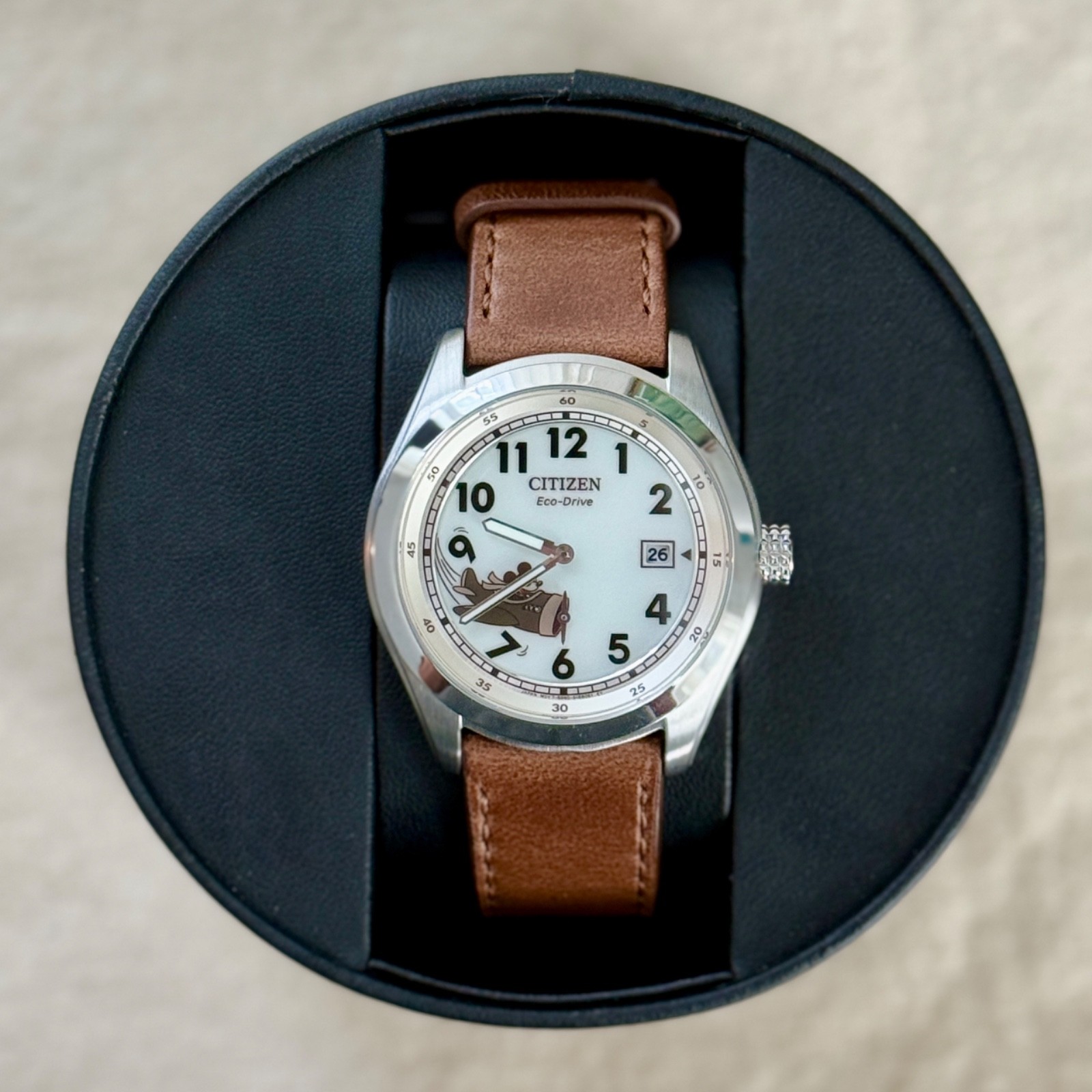 Citizen Eco-Drive Mickey Aviator Men’s Ivory Watch BV1088-08W