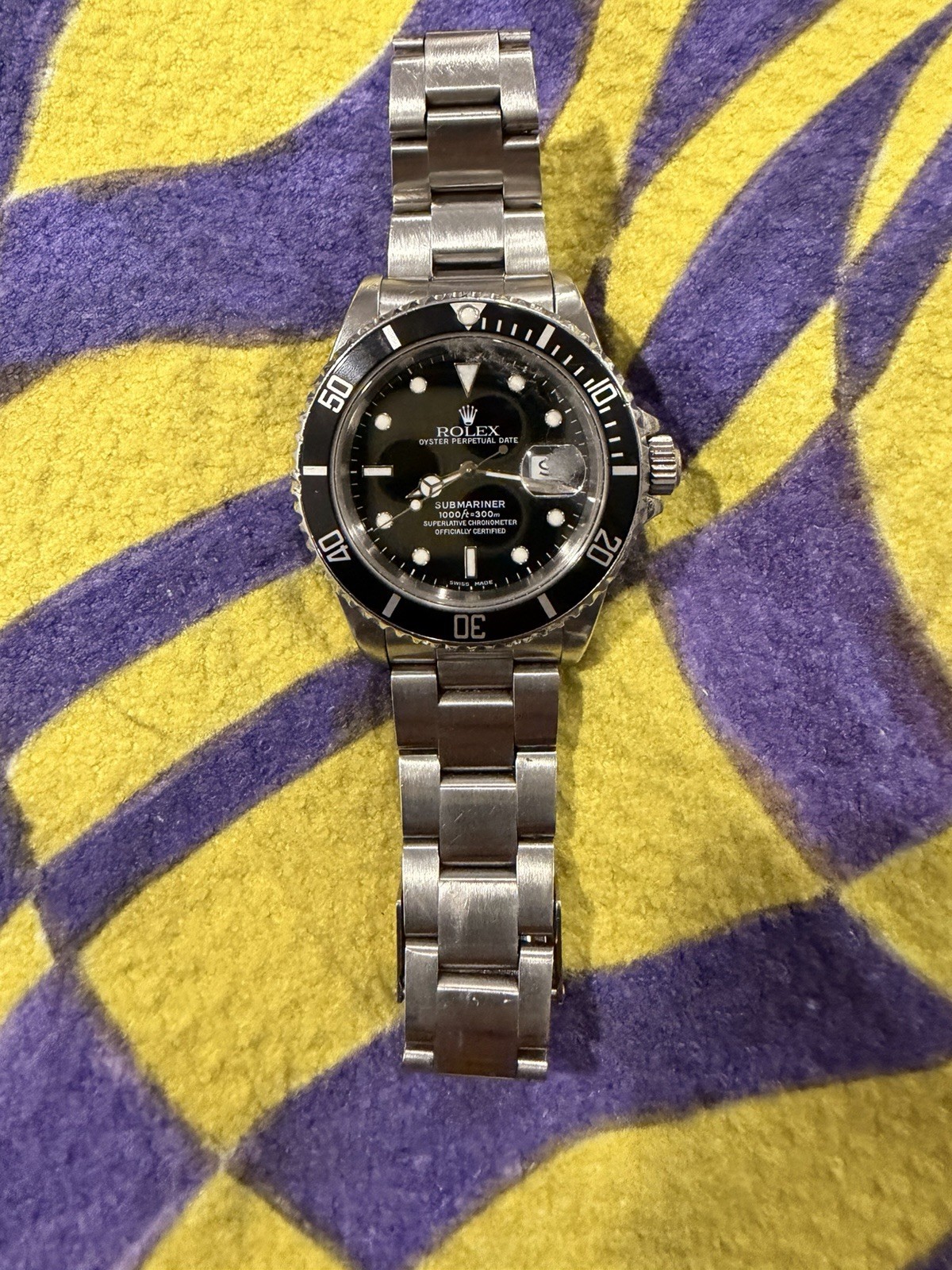 Rolex Submariner Men’s Black Watch – 16610