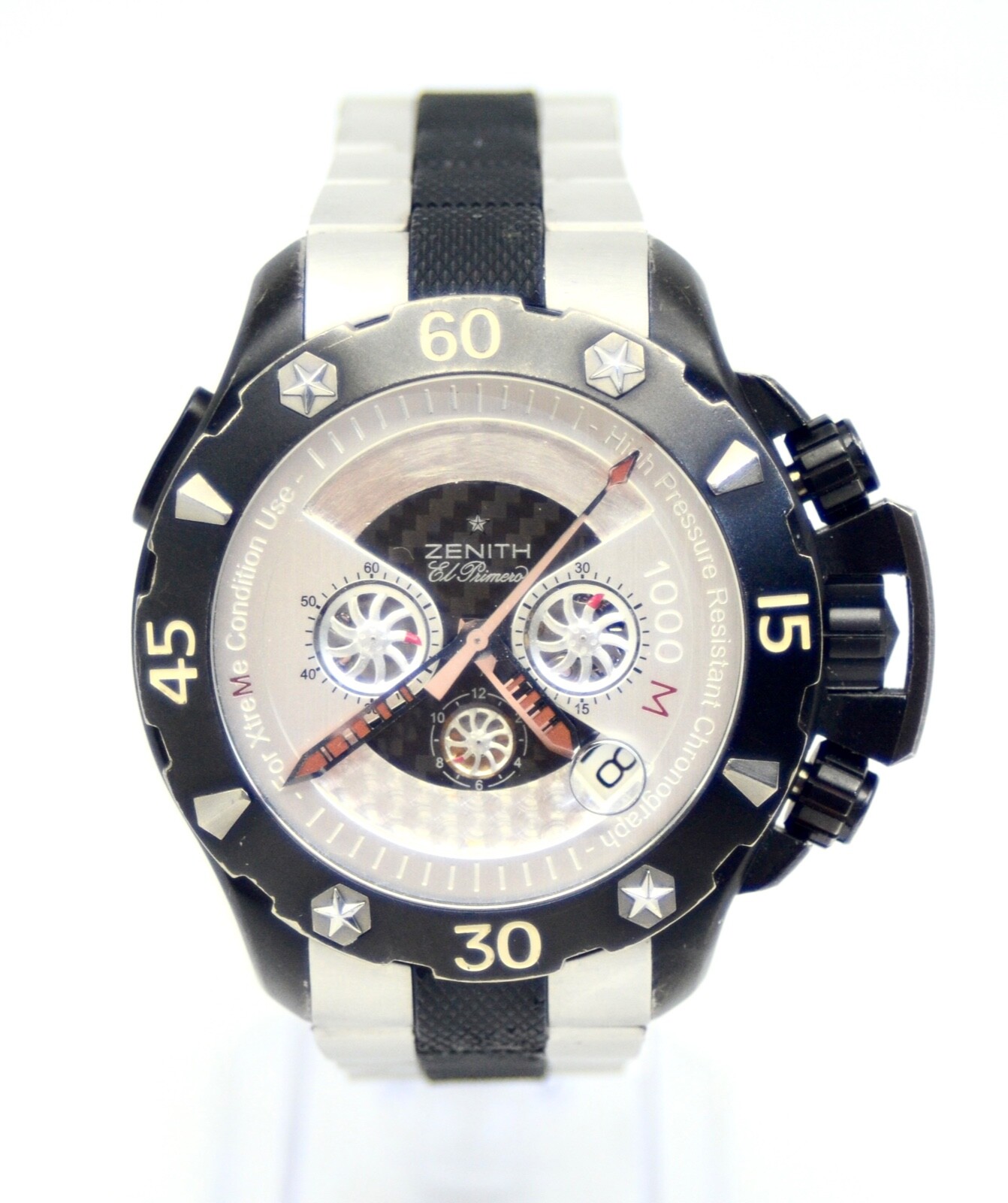 Men’s Zenith Defy Xtreme Chronograph 46.5 mm Titanium watch Ref.96.0525.4000;box