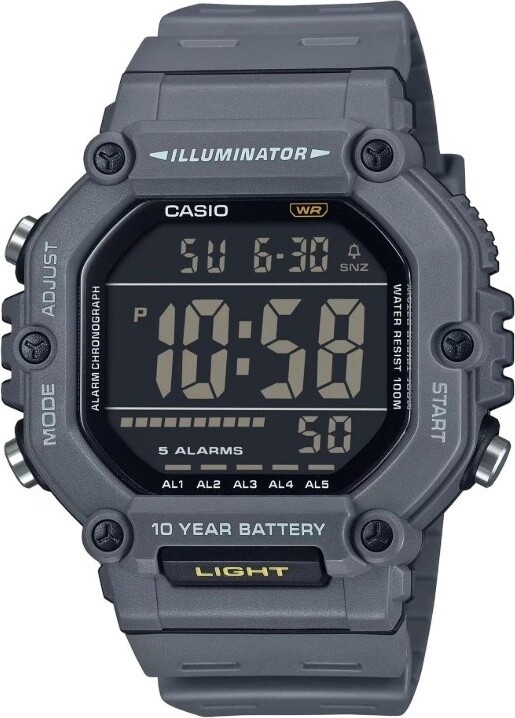 Casio AE1600H-8B Large LCD front button operation Watch