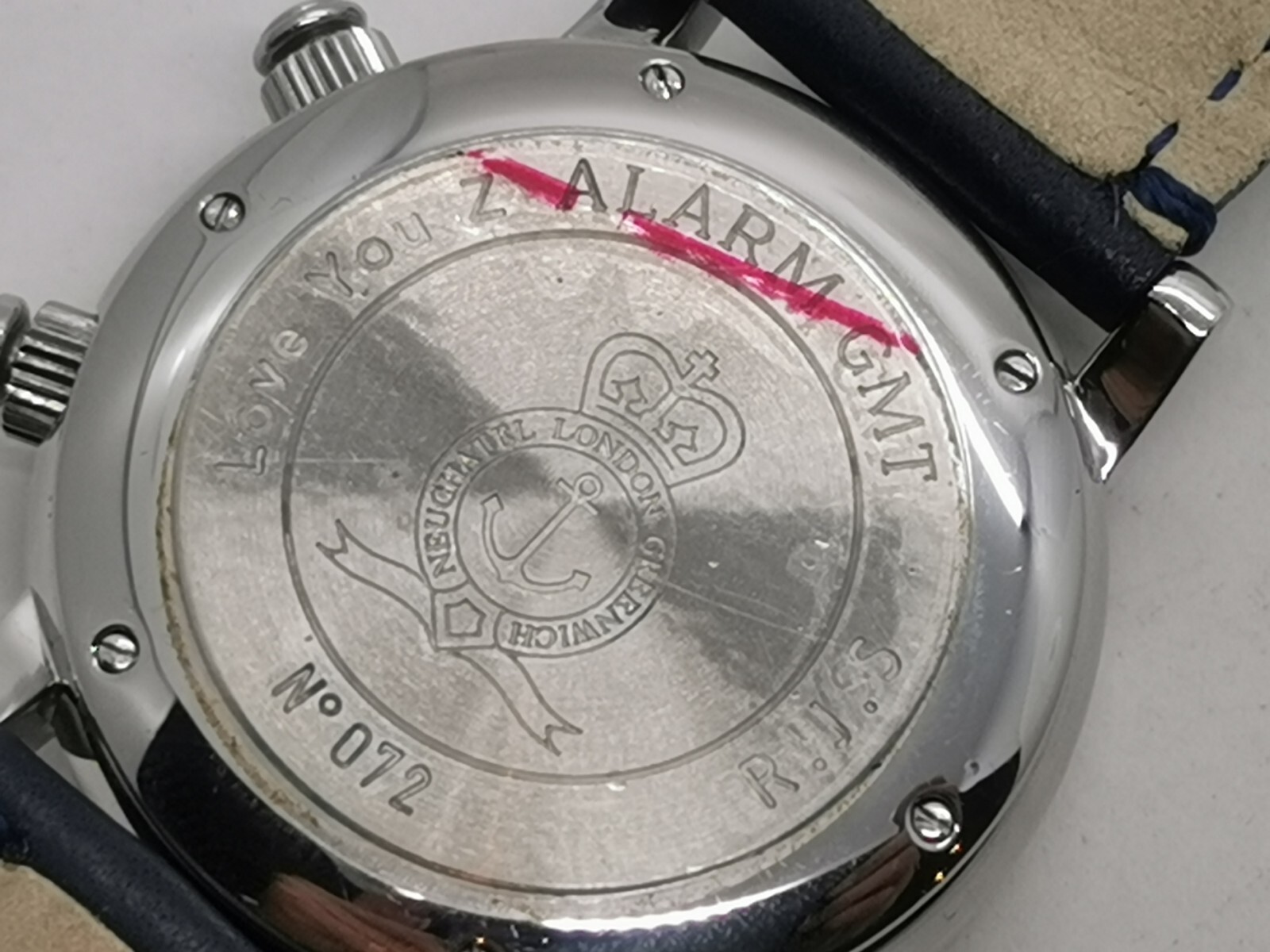 Vtg c2015 Graham, Tompion Automatic GMT Alarm Date Ltd Ed No.72 Gents 40mm Watch