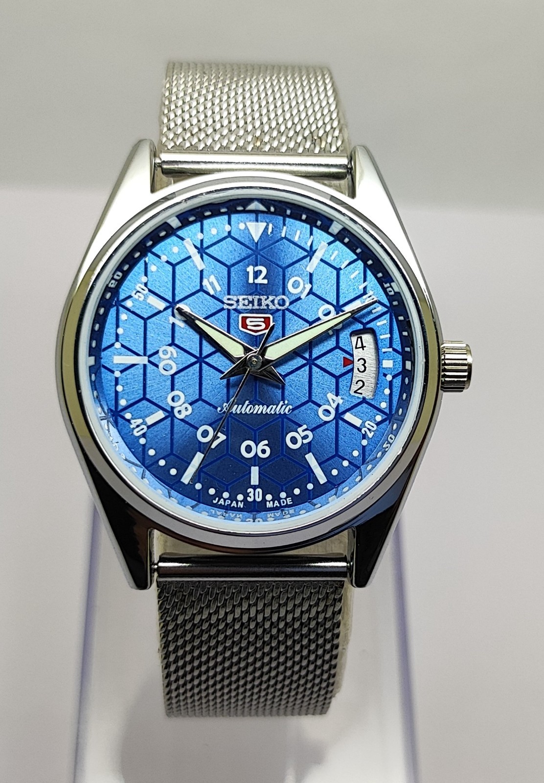 Refurbished Automatic Men’s Watch Day Date | Classic Vintage Style | Steel Strap