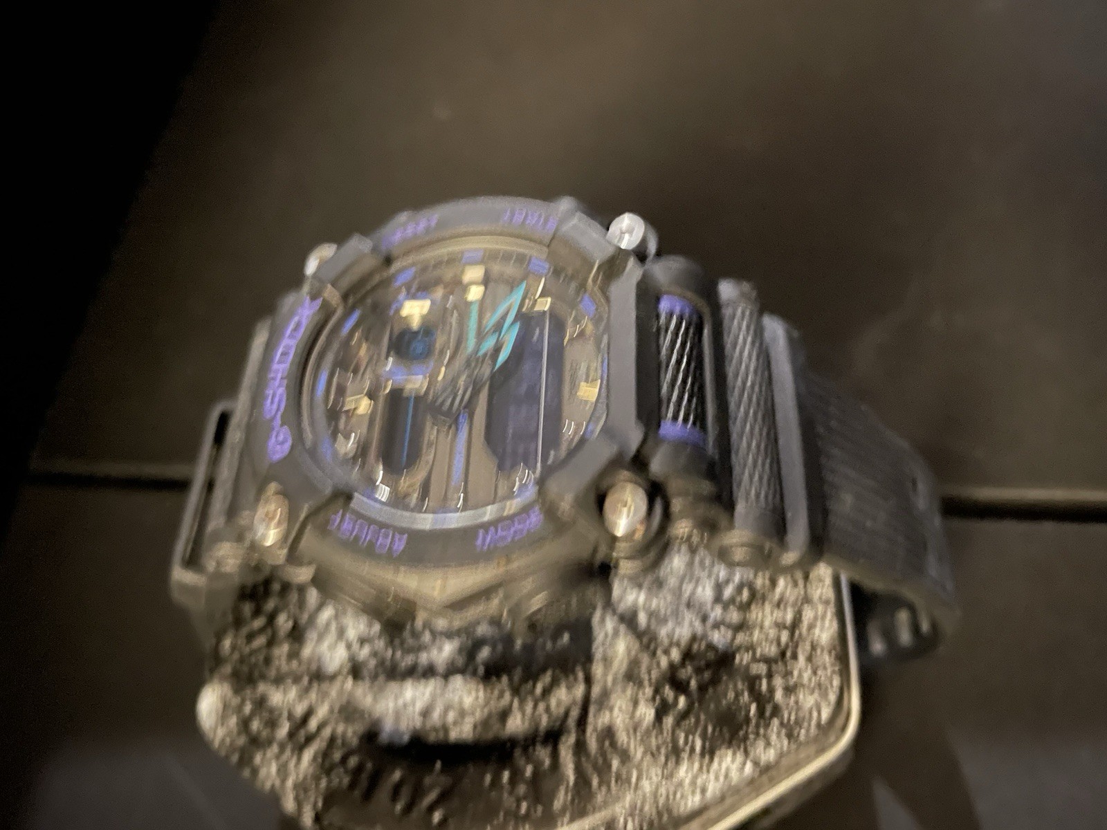 New G Shock Watch .. Purple And Teal , Barley Wore It