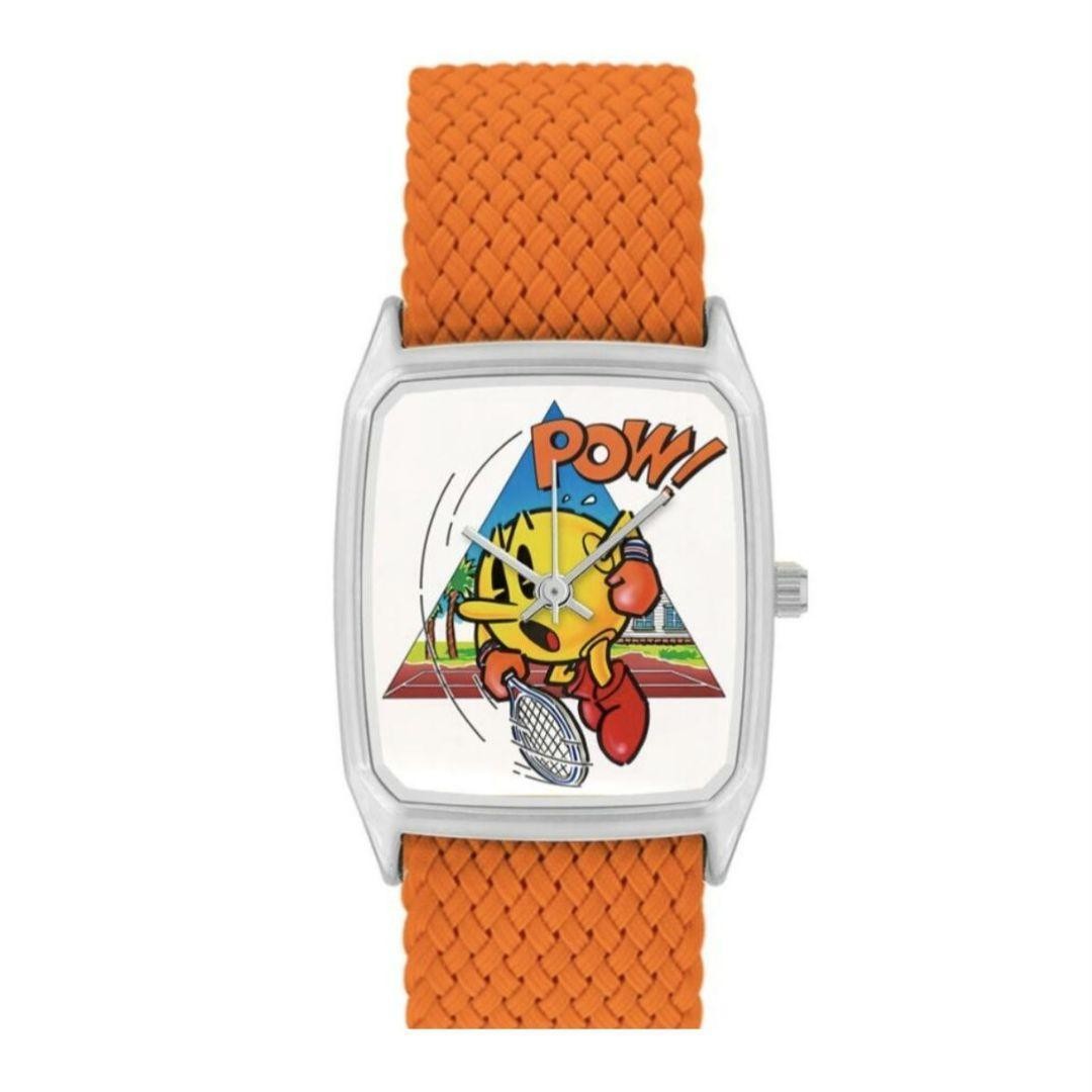 Laps Namco Limited Edition Pac-Man Fluo Orange Wristwatch Two-Piece Strap Analog