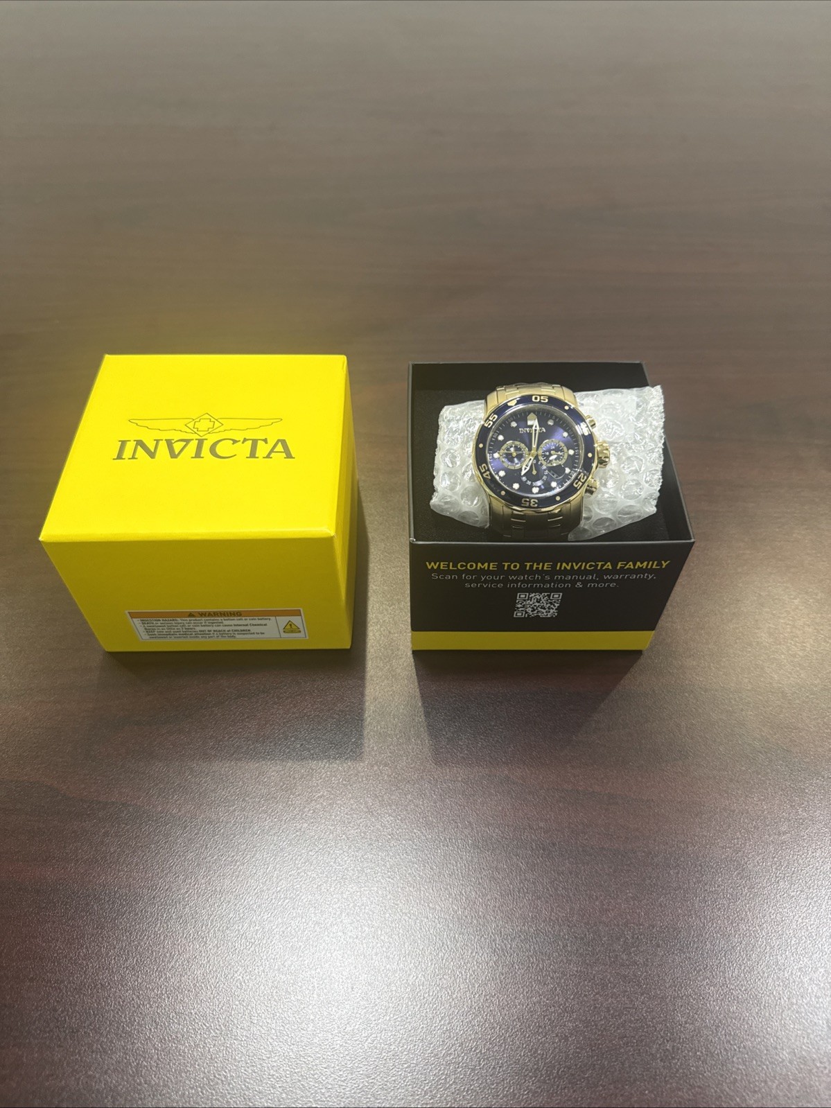 🔥 Invicta Pro Diver 0073 48mm Gold Automatic Watch Excellent Condition🔥🔥🔥