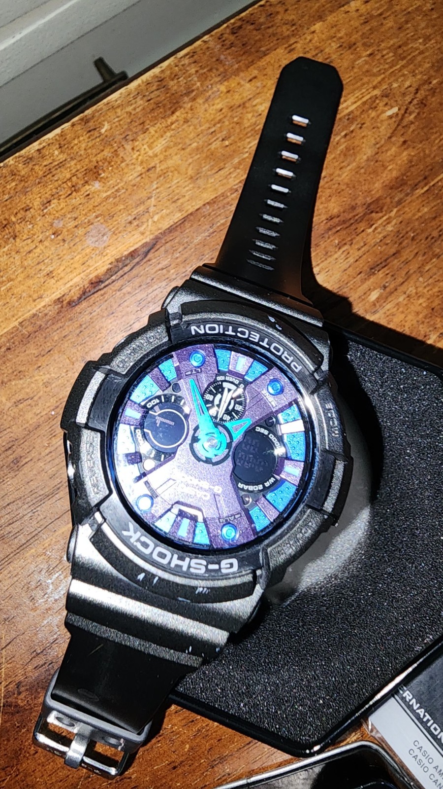 Gshock Rare Blue Face Blue Pointers,with Original Case And Warranty Excellent