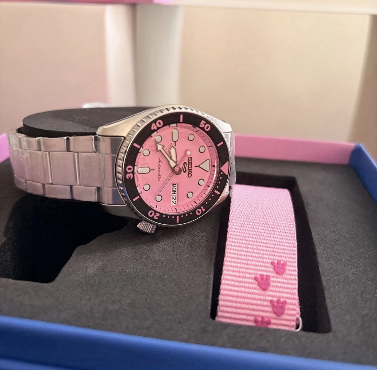 New Seiko 5 Sports x Pink Panther Limited Edition SRPM07 Automatic 38mm