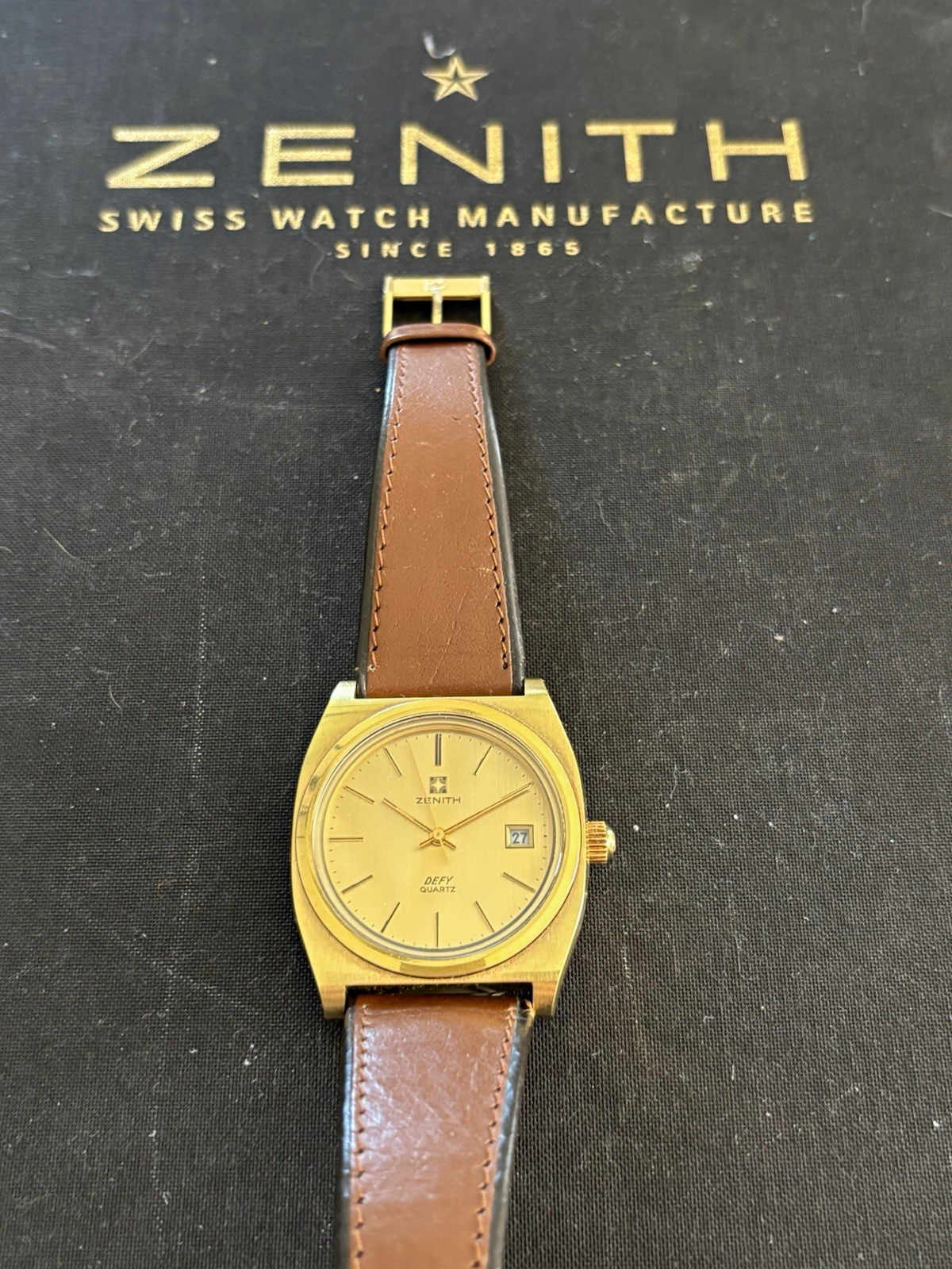 Vintage 1970s Zenith Defy Quartz Watch