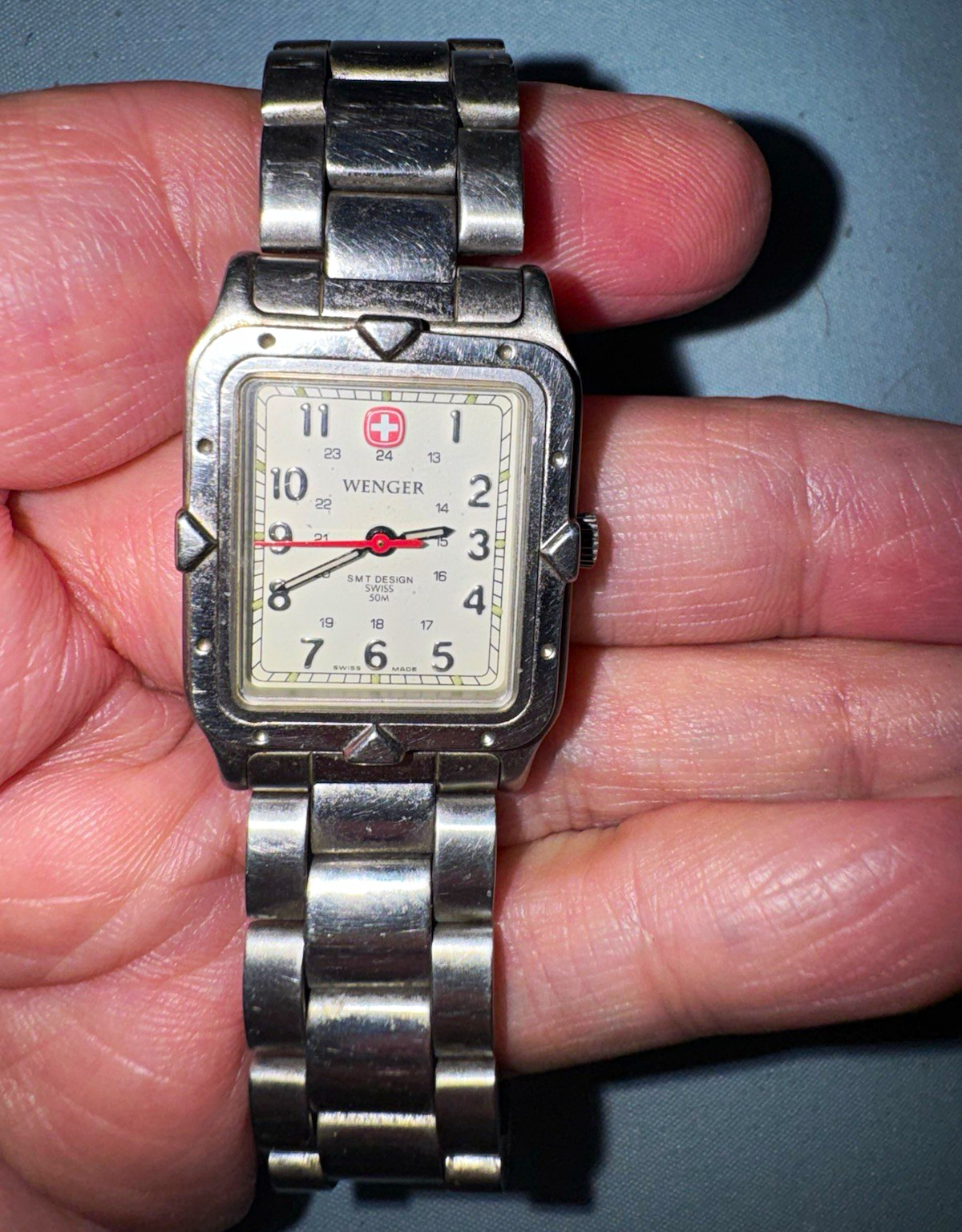 “Vintage Wenger SMT Design Tank Watch 092.0879, RUNNING!