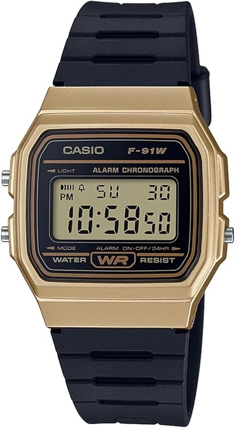 CASIO F-91WM-9AJH Digital Watch Black Gold Japan Web Limited Model New