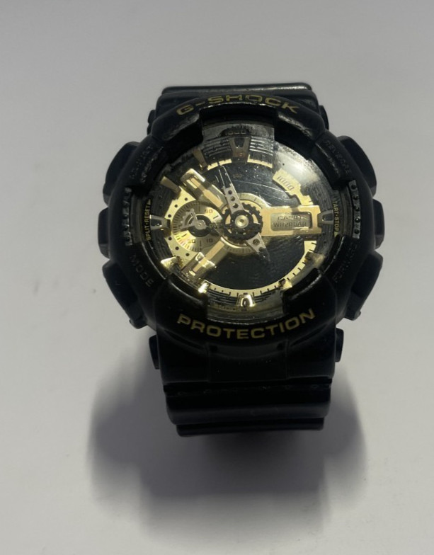 CASIO G-SHOCK 5146 GA-110GB. 55MM BLACK RESIN QUARTZ WATCH NEEDS NEW BATTERY