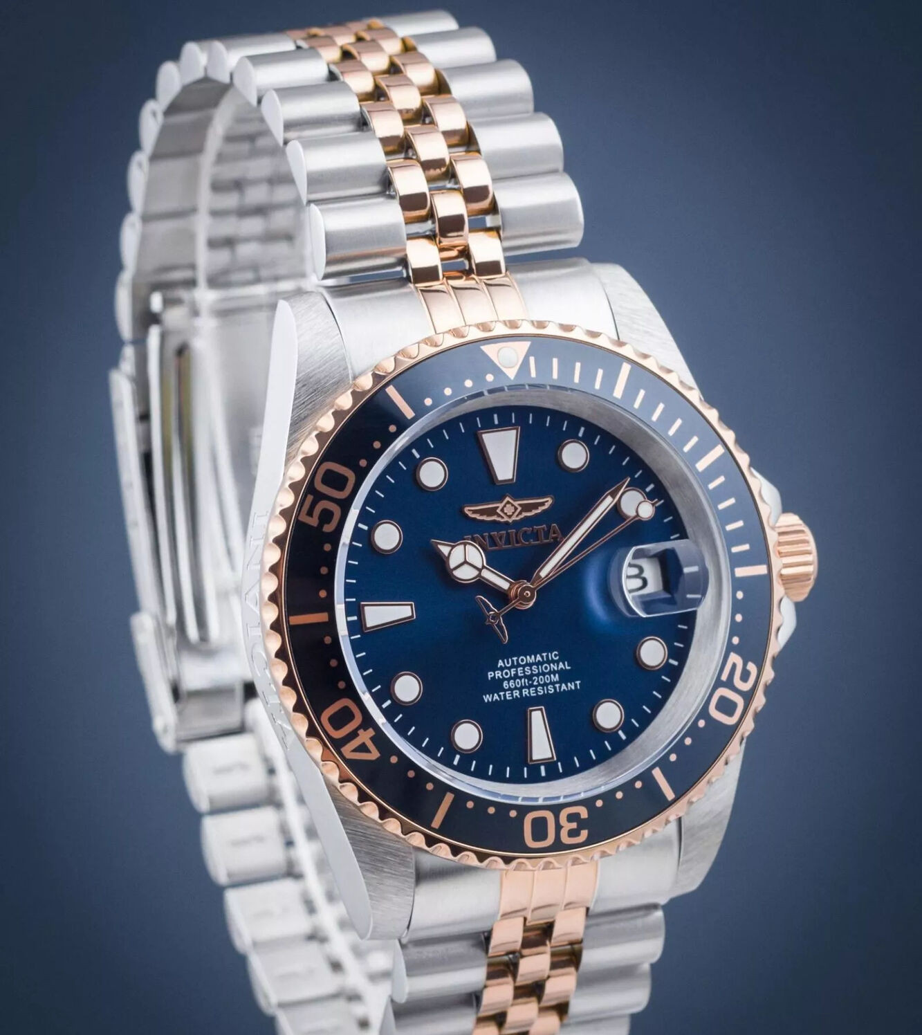 Invicta Mens Pro Diver Dark Blue Dial Automatic 42mm Stainless Steel Watch 30098