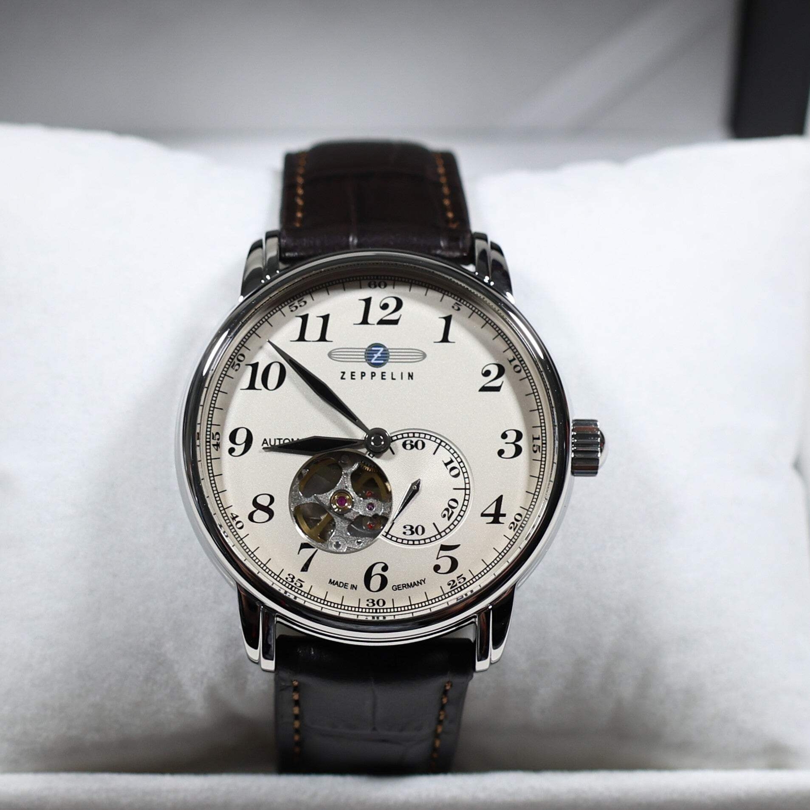 Zeppelin LZ127 Graf Zeppelin Automatic Men’s Skeleton Champagne Dial Watch 7666-